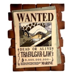 ONE PIECE - Law "Wanted" - Tirelire PVC 16cm