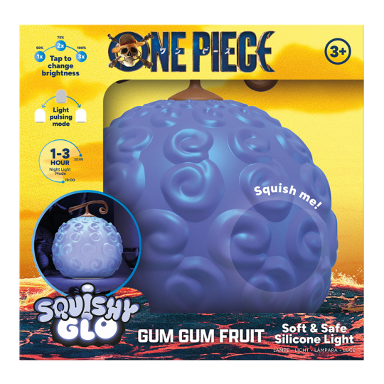 ONE PIECE NETFLIX - Fruit GumGum - Lampe SquishyGlo Rechargeable 15cm
