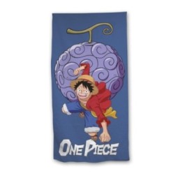 ONE PIECE - Luffy et Gomu Gomu no Mi - Serviette de Plage 70x140cm