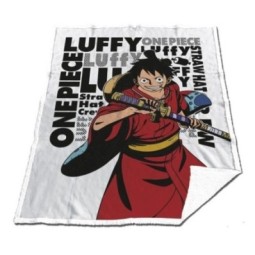 ONE PIECE - Couverture Sherpa 130x170cm - Luffy "Wano"