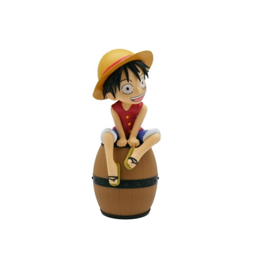ONE PIECE - Luffy sur Tonneau - Figurine Lumineuse - 27 cm