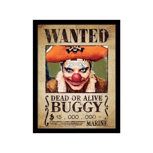 ONE PIECE NETFLIX - Buggy - Impression encadrée 30x40cm