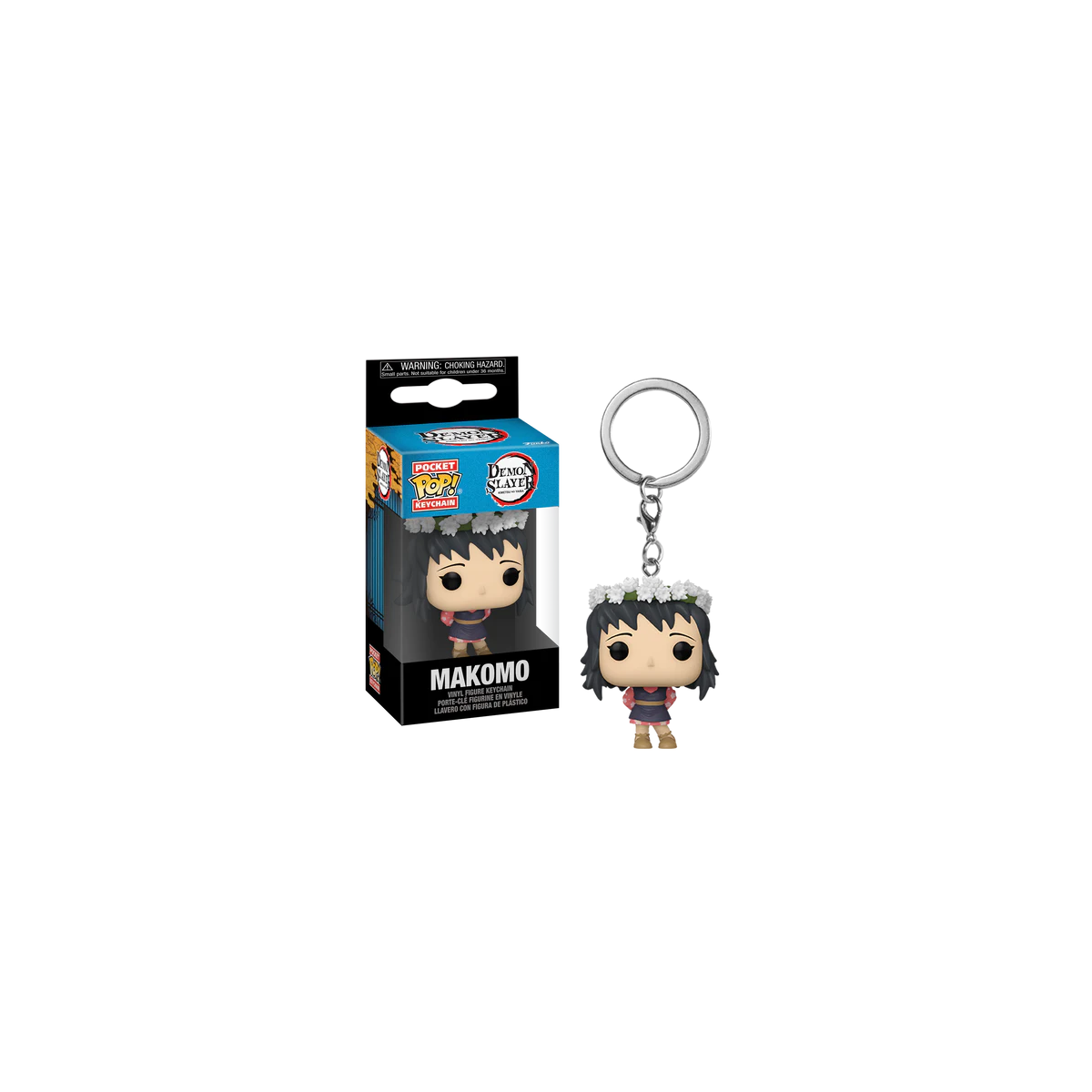 DEMON SLAYER - Pocket Pop Keychains - Makomo (Flower Headdress)