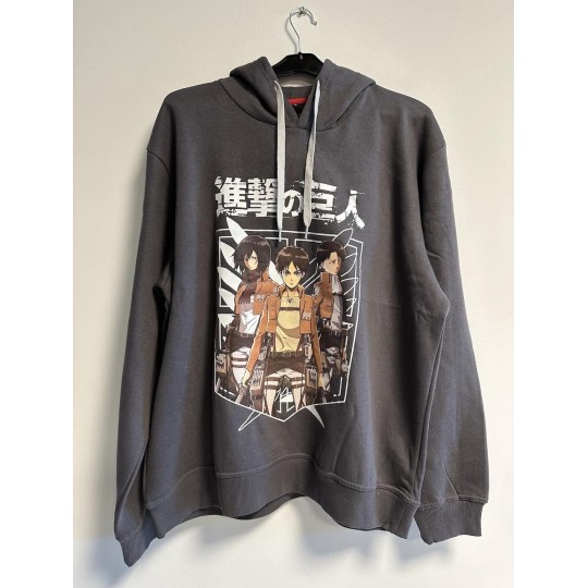 ATTACK ON TITAN - Sweat Capuche TRIO Grey (XL)
