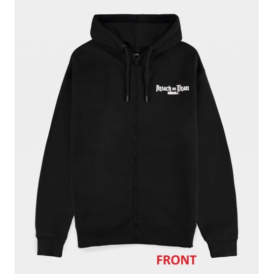 ATTACK ON TITAN - Colossus Titan - Pull à Capuche Zipper Homme (M)