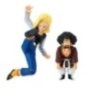 DRAGON BALL Z - Android 18 & Mr. Satan -Figurine Match Makers 11 & 8cm