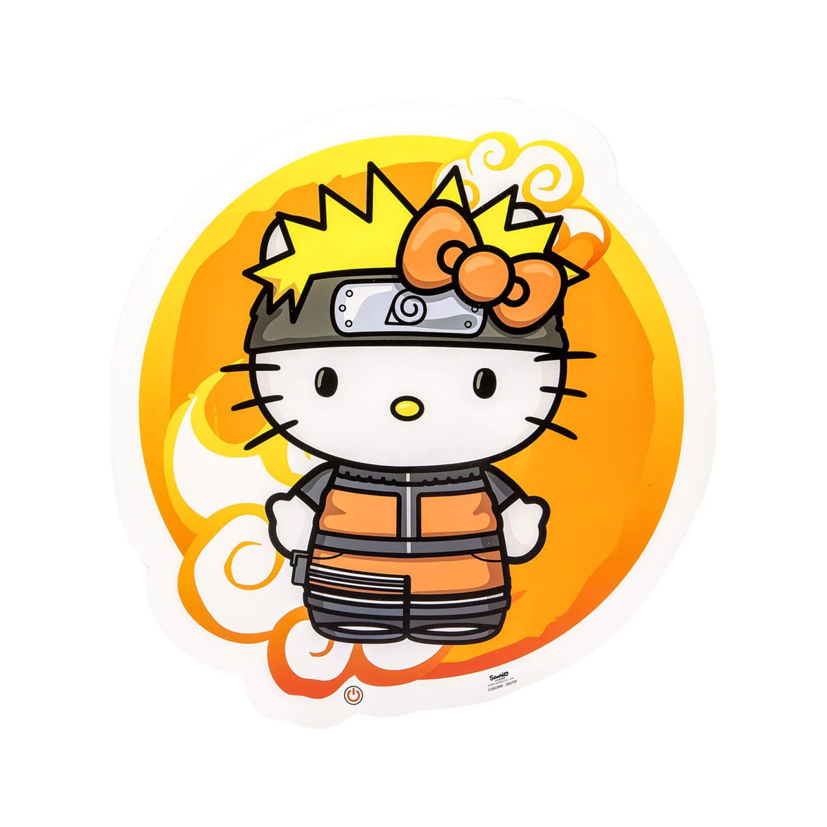 NARUTO x HELLO KITTY - Neon Mural Led - 30 cm