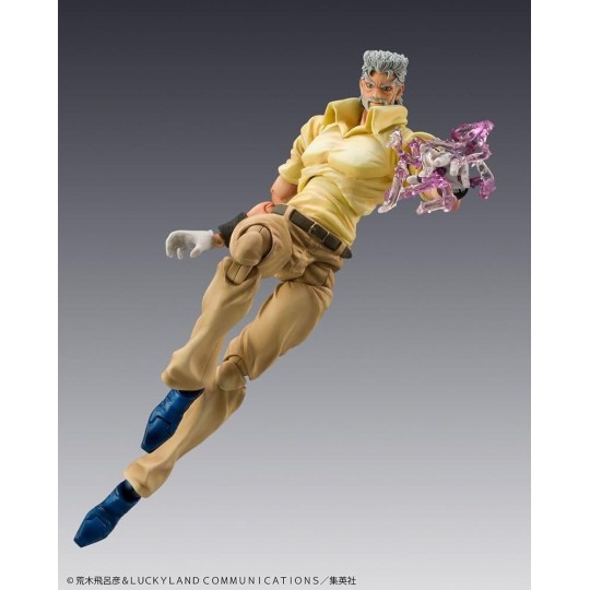 JOJO PART 3 - Joseph Joestar & Iggy - Fig. Super Action Chozokado 15cm