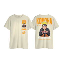 NARUTO SHIPPUDEN - Konoha Ramen - T-Shirt Oversize Homme (S)