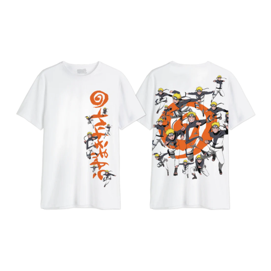 NARUTO SHIPPUDEN - Multiclonage - T-Shirt Oversize Homme (M)