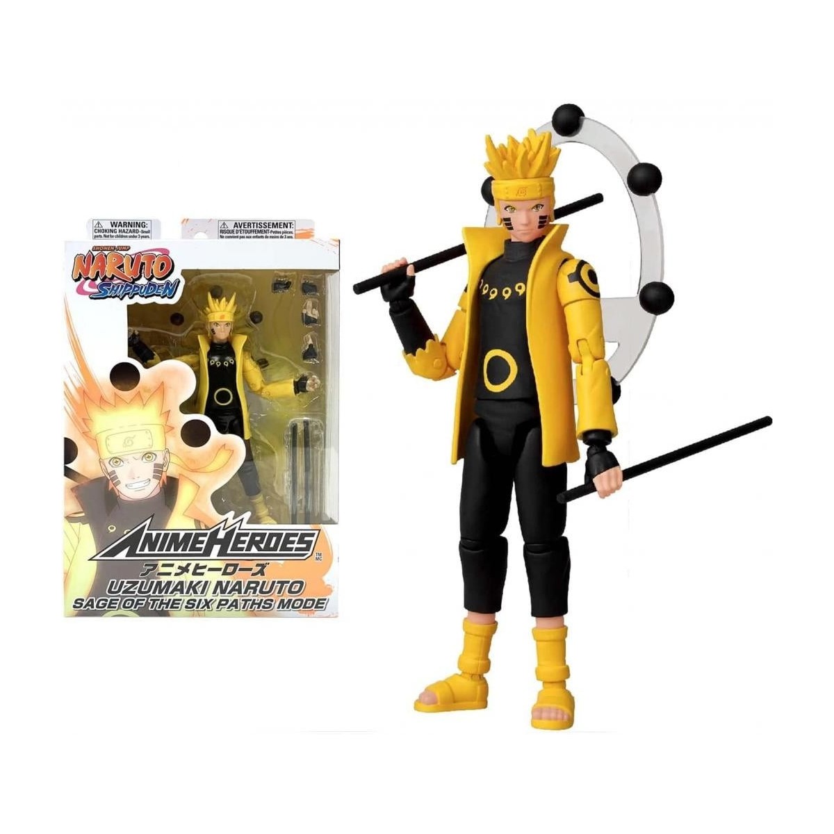 NARUTO - Naruto Sage of Six Paths Mode - Figurine Anime Heroes 17cm