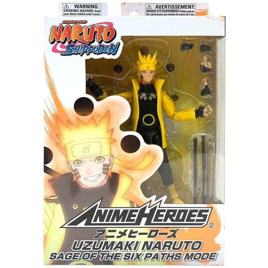 NARUTO - Naruto Sage of Six Paths Mode - Figurine Anime Heroes 17cm