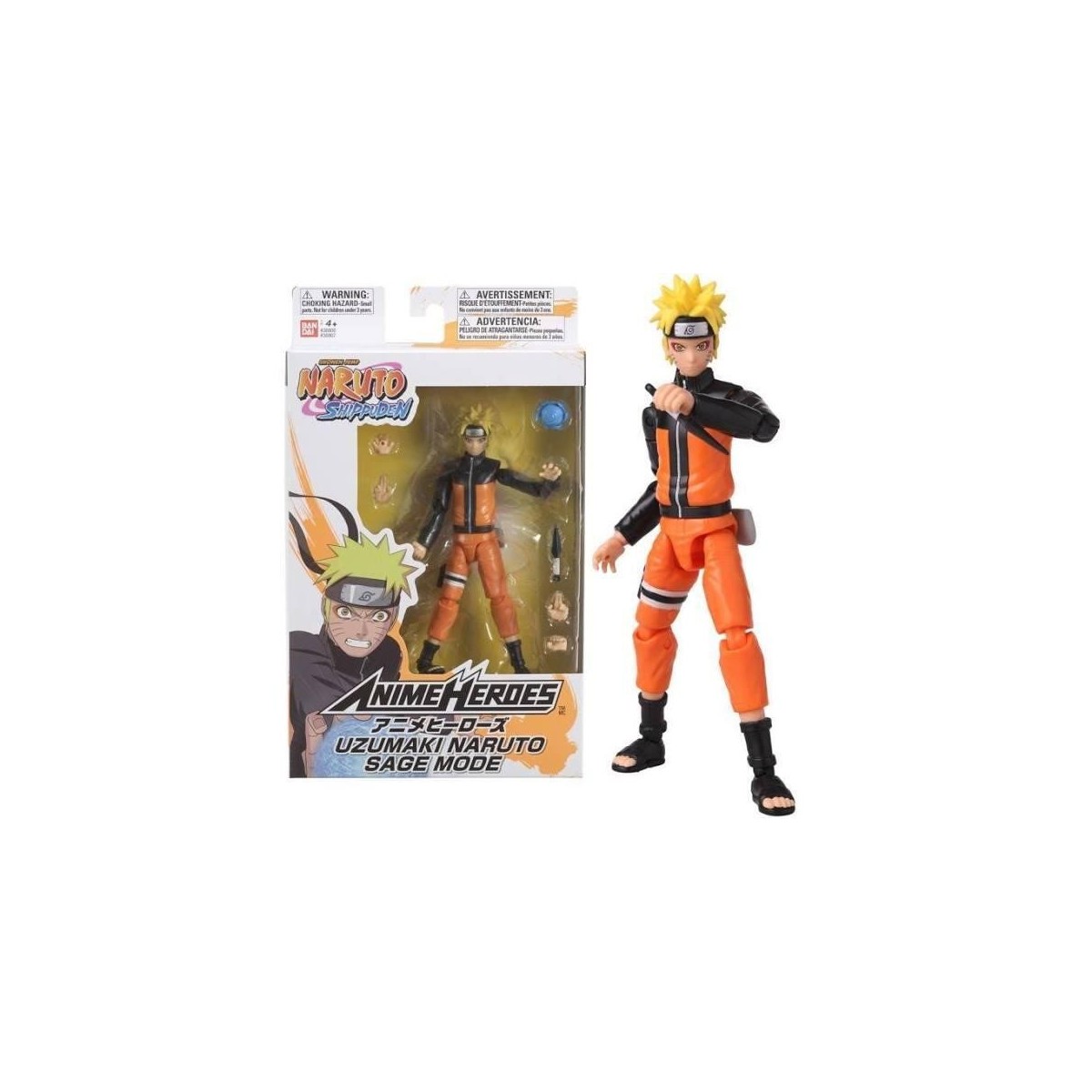 NARUTO - Uzumaki Naruto Sage Mode - Figurine Anime Heroes 17cm