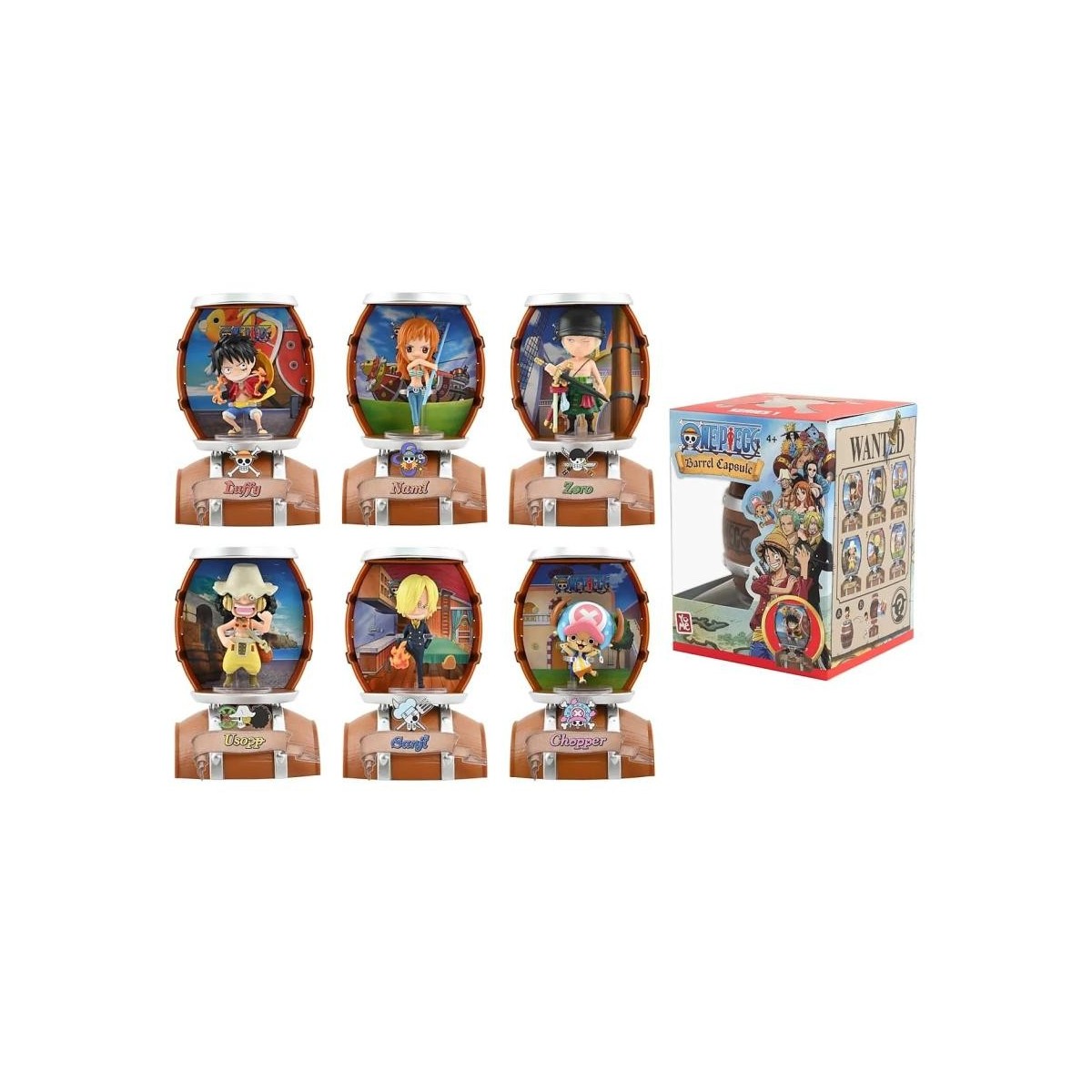 ONE PIECE - Barrel Capsule - Assortiment 6 Fig. cm