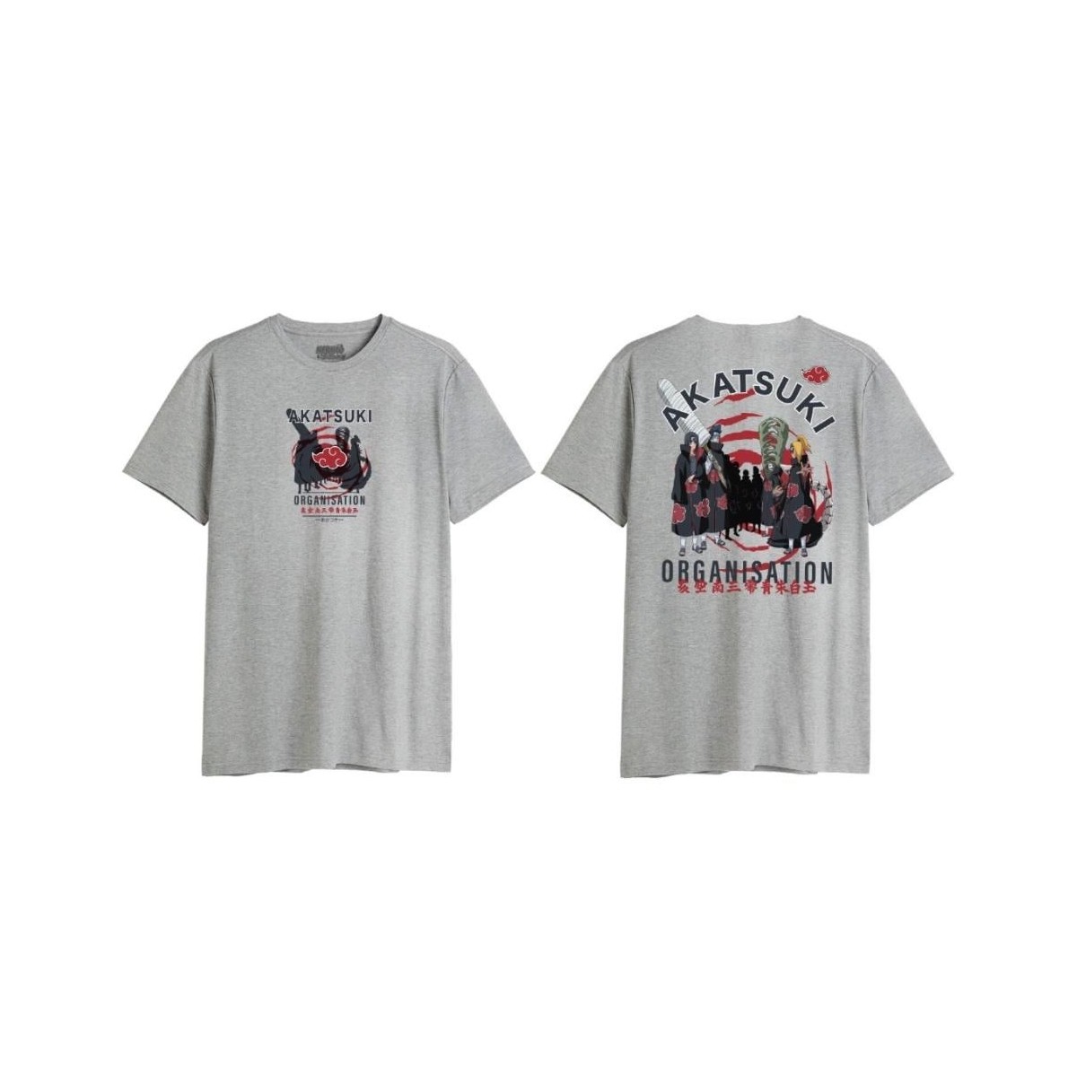 NARUTO - Organisation Akatsuki - T-Shirt Homme (L)