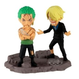 ONE PIECE - Roronoa Zoro & Sanji - Figurine WCF Log Stories 8cm