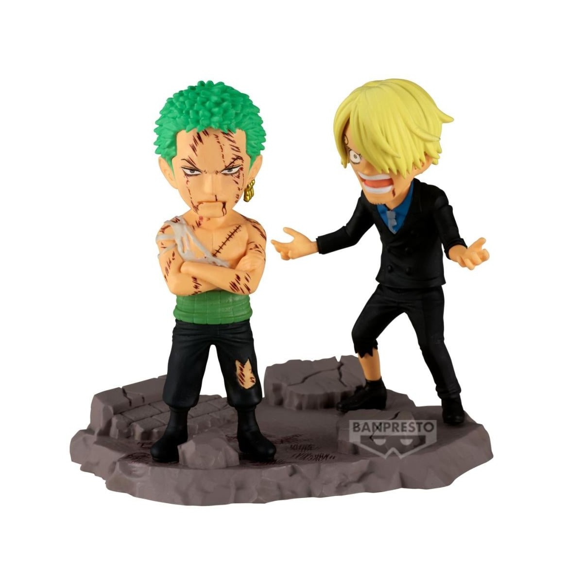 ONE PIECE - Roronoa Zoro & Sanji - Figurine WCF Log Stories 8cm