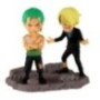 ONE PIECE - Roronoa Zoro & Sanji - Figurine WCF Log Stories 8cm