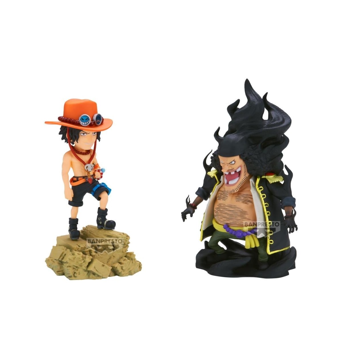 ONE PIECE - Ace VS Marshall D. Teach - Figurine WCF Log Stories 8cm