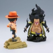 ONE PIECE - Ace VS Marshall D. Teach - Figurine WCF Log Stories 8cm
