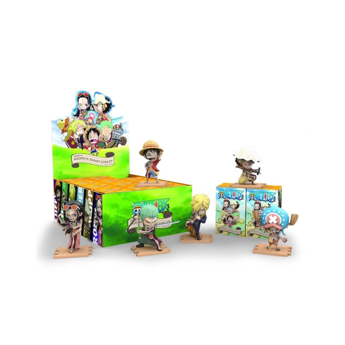 ONE PIECE - Series 1 - Freeny's Hidden Dissectibles (Display 12 Fig.)