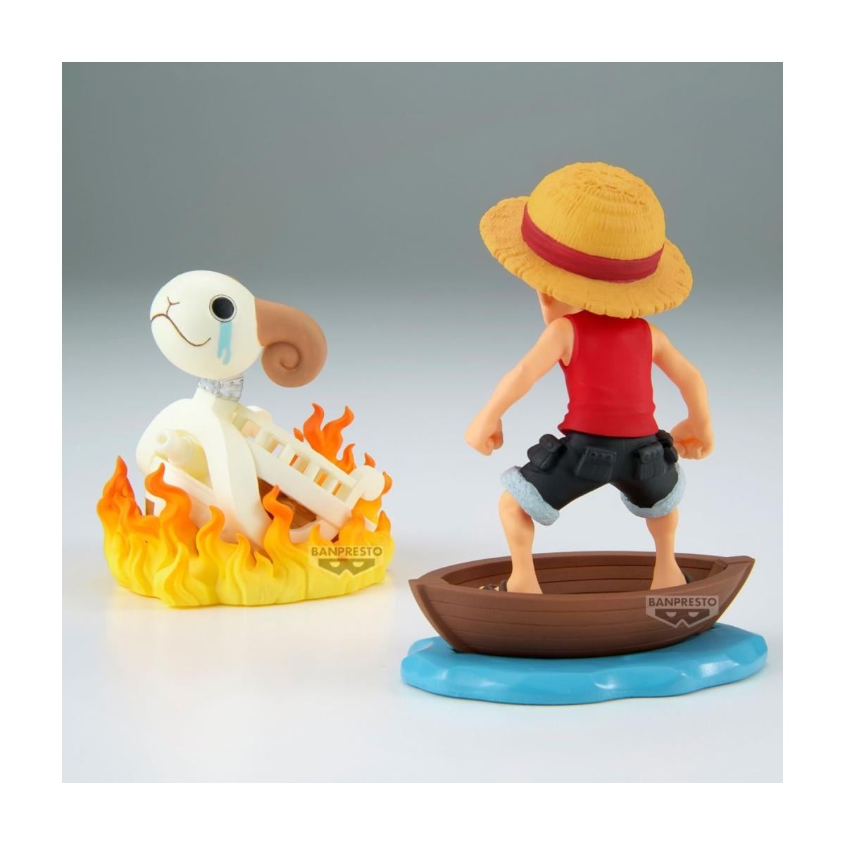 ONE PIECE - Luffy & Going Merry - WCF Log Stories Figurine 8cm