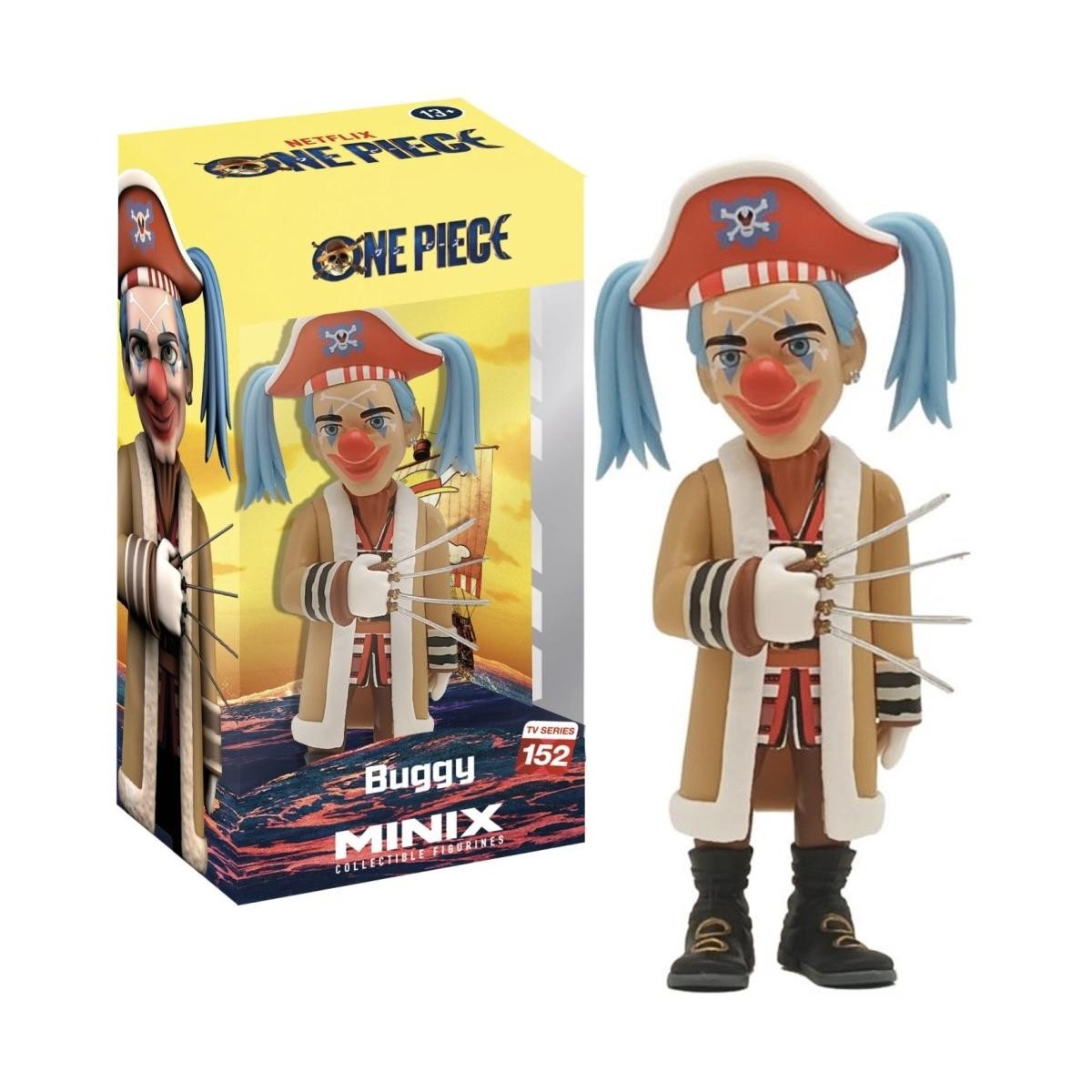 ONE PIECE - Buggy - Figurine Minix # 12cm