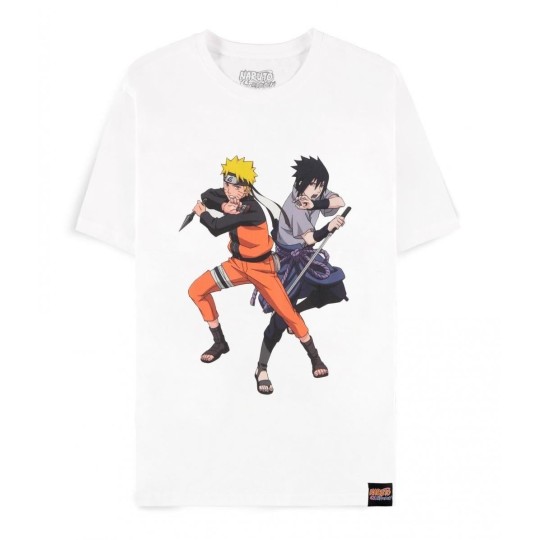 NARUTO SHIPPUDEN - Sasuke & Naruto  - T-Shirt Homme (S)