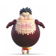 ONE PIECE - Luffy "Tankman" - Figurine Elastikorps 23cm