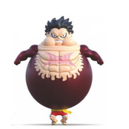 ONE PIECE - Luffy "Tankman" - Figurine Elastikorps 23cm