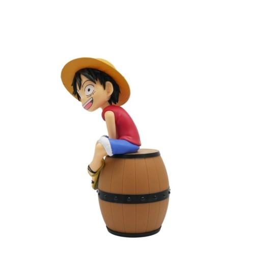 ONE PIECE - Luffy sur Tonneau - Figurine Lumineuse - 27 cm
