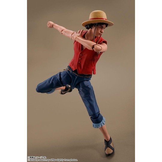 ONE PIECE NETFLIX - Monkey D.Luffy - Figurine S.H. Figuarts 14cm