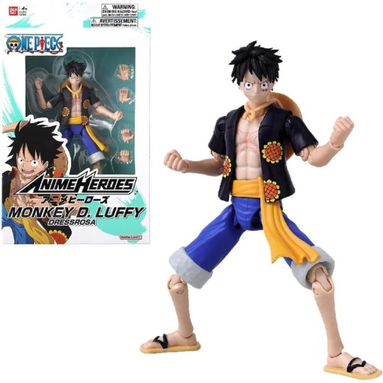 ONE PIECE - Monkey D. Luffy "Vers. Dressrosa"  -Fig. Anime Heroes 17cm
