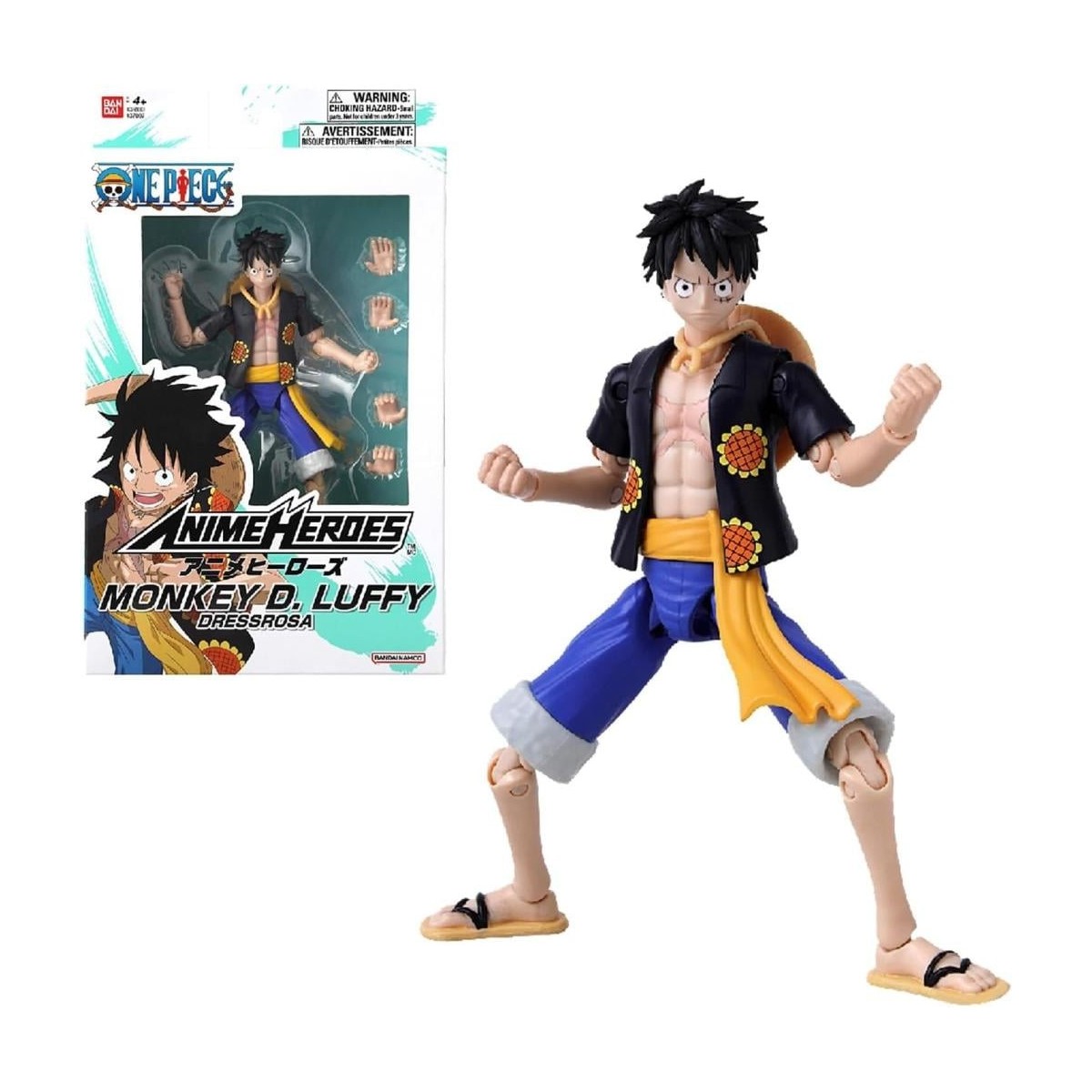 ONE PIECE - Monkey D. Luffy "Vers. Dressrosa"  -Fig. Anime Heroes 17cm