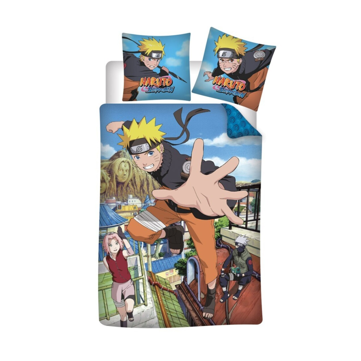 NARUTO SHIPPUDEN - Parure de lit 140x200cm - '100% Cotton'