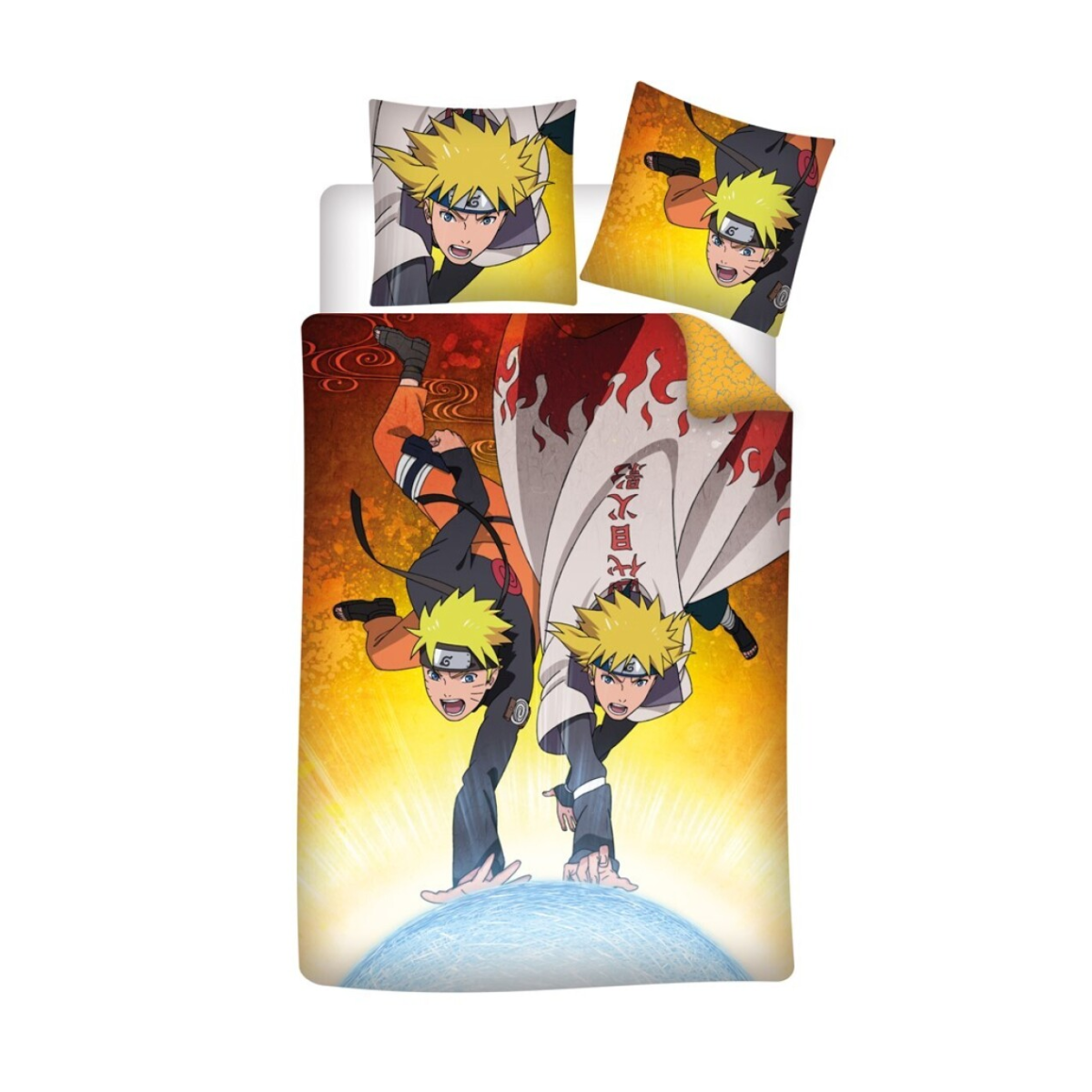 NARUTO - Minato & Naruto -Parure de lit 140x200cm  - '100% microfibre'