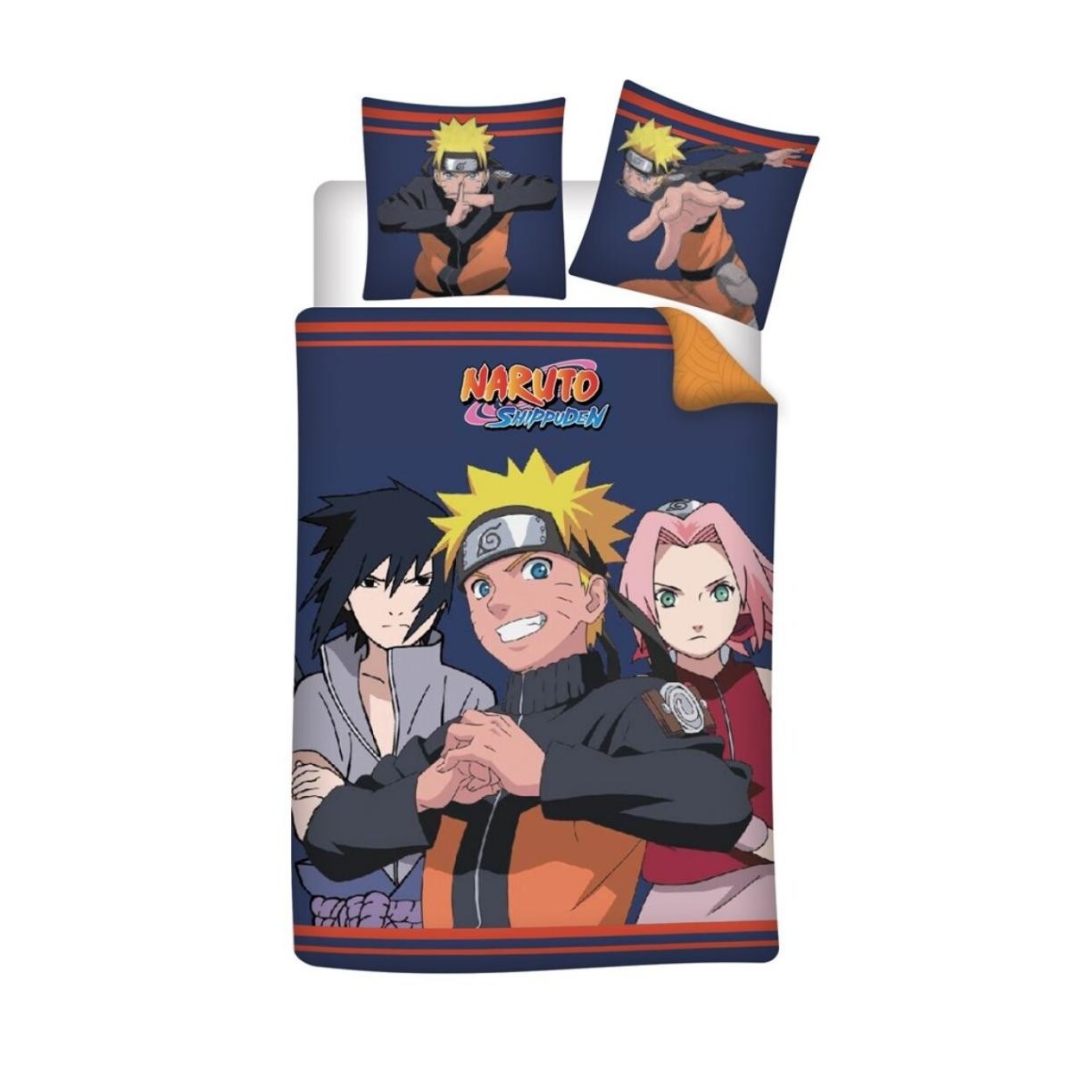 NARUTO - Friends - Parure de lit 140x200cm  - '100% microfibre'