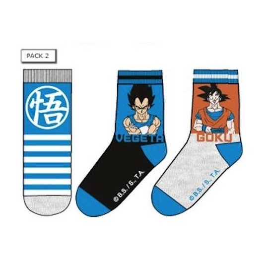 DRAGON BALL - Pack de 3 Chausettes Vegeta/Goku (T35/37)