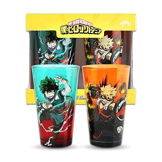 MY HERO ACADEMIA - Izuku & Bakugo - Pack de 2 verres 450ml