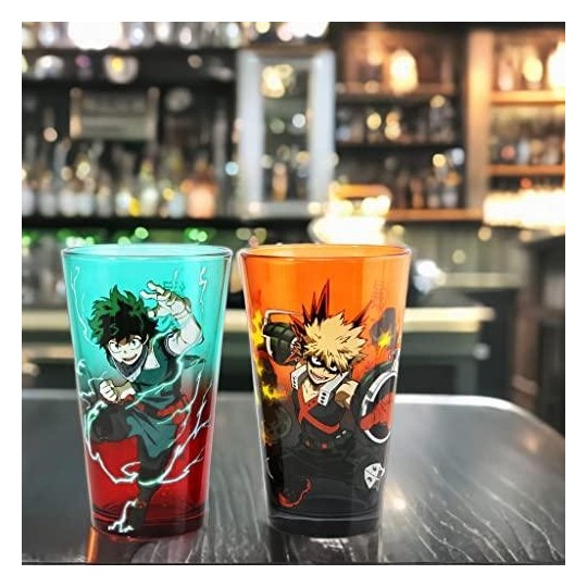 MY HERO ACADEMIA - Izuku & Bakugo - Pack de 2 verres 450ml